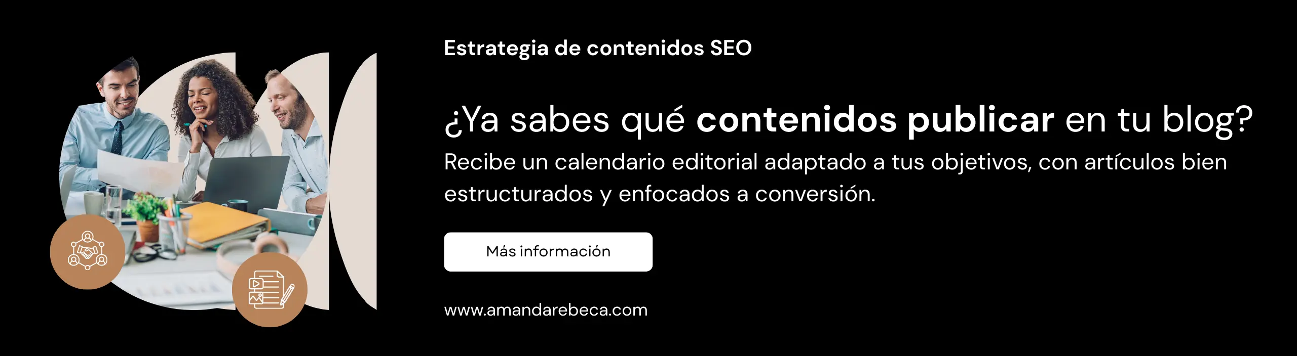 Estrategia de contenidos SEO con calendario editorial enfocado a conversión