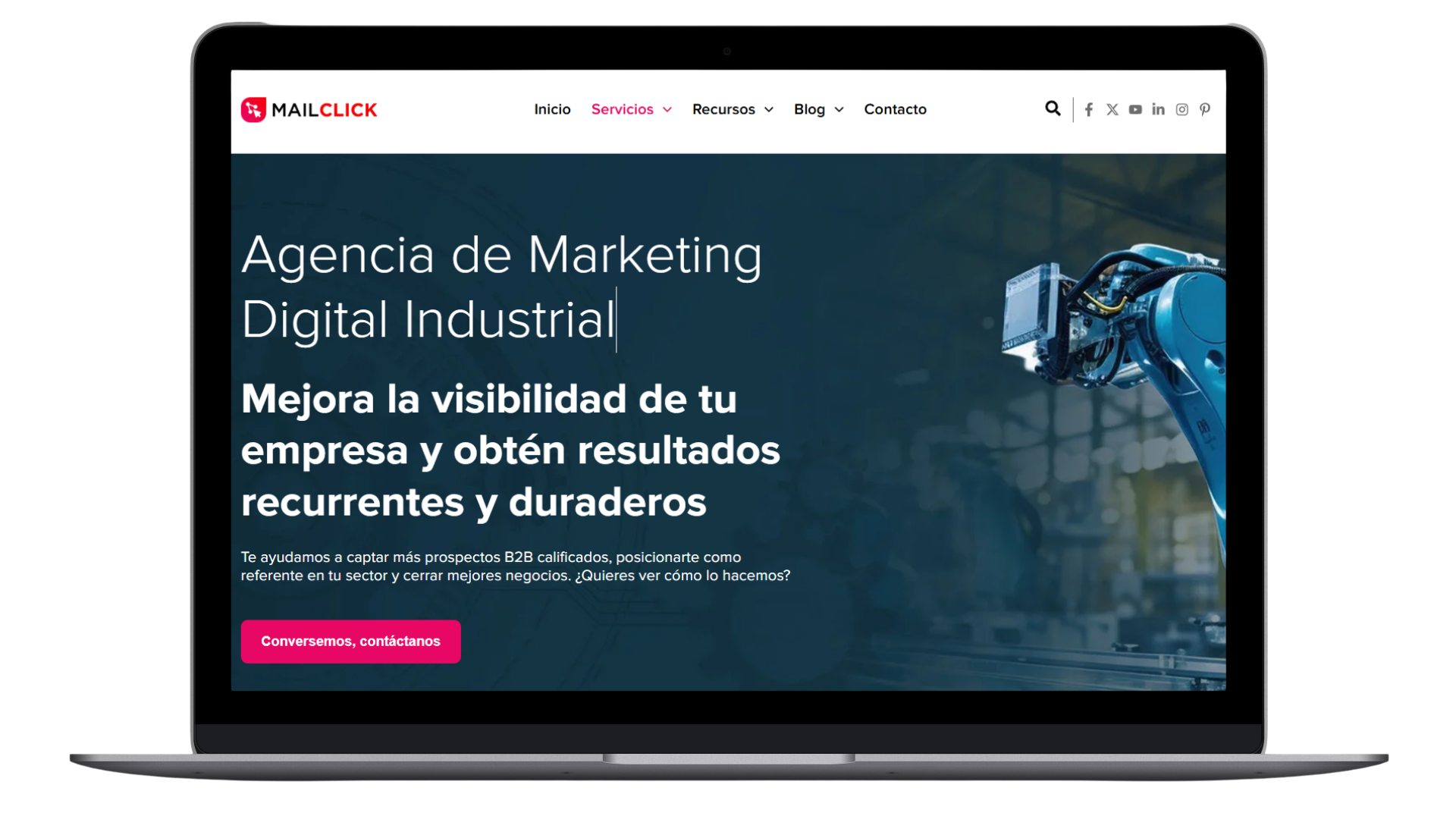 Agencia de marketing digital industrial