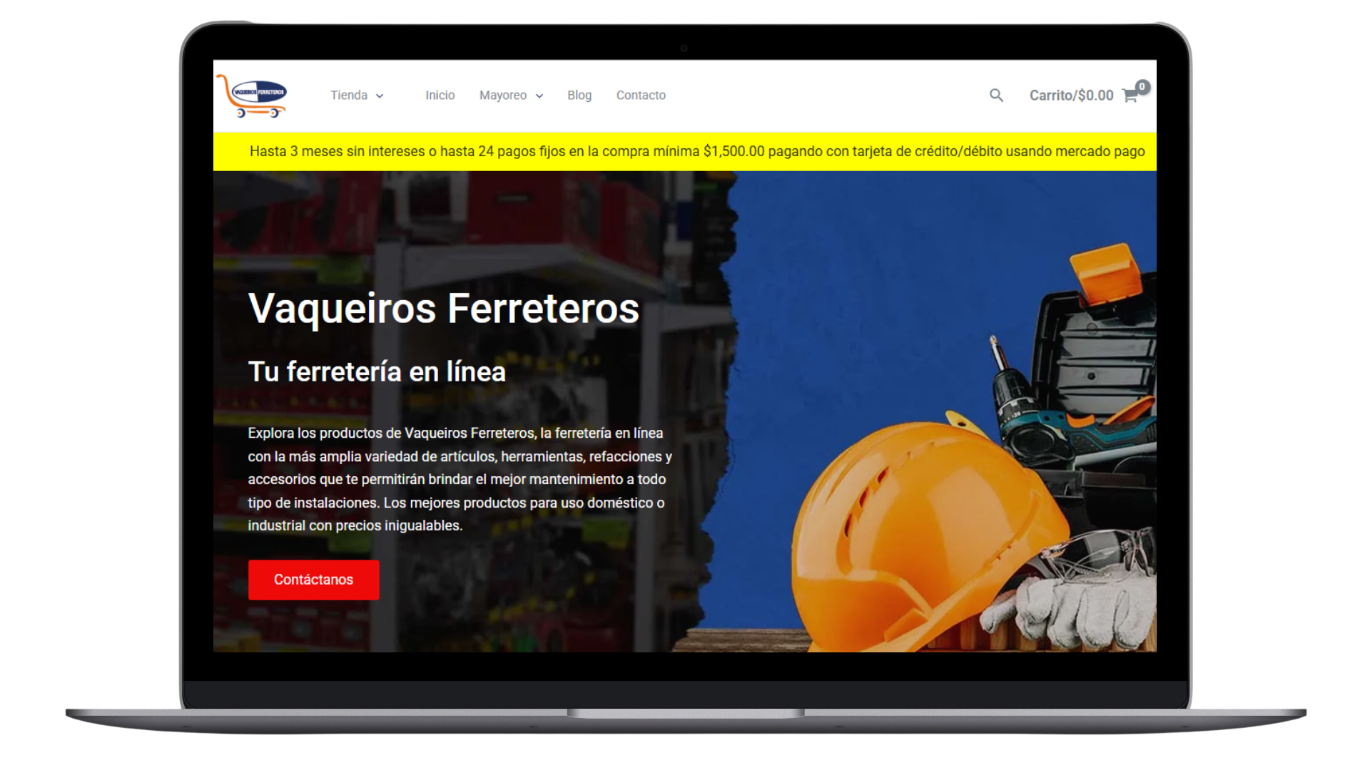 Fichas de producto ferretería en línea